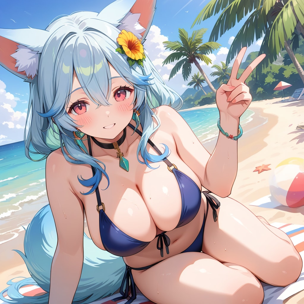 ビキニケモミミ