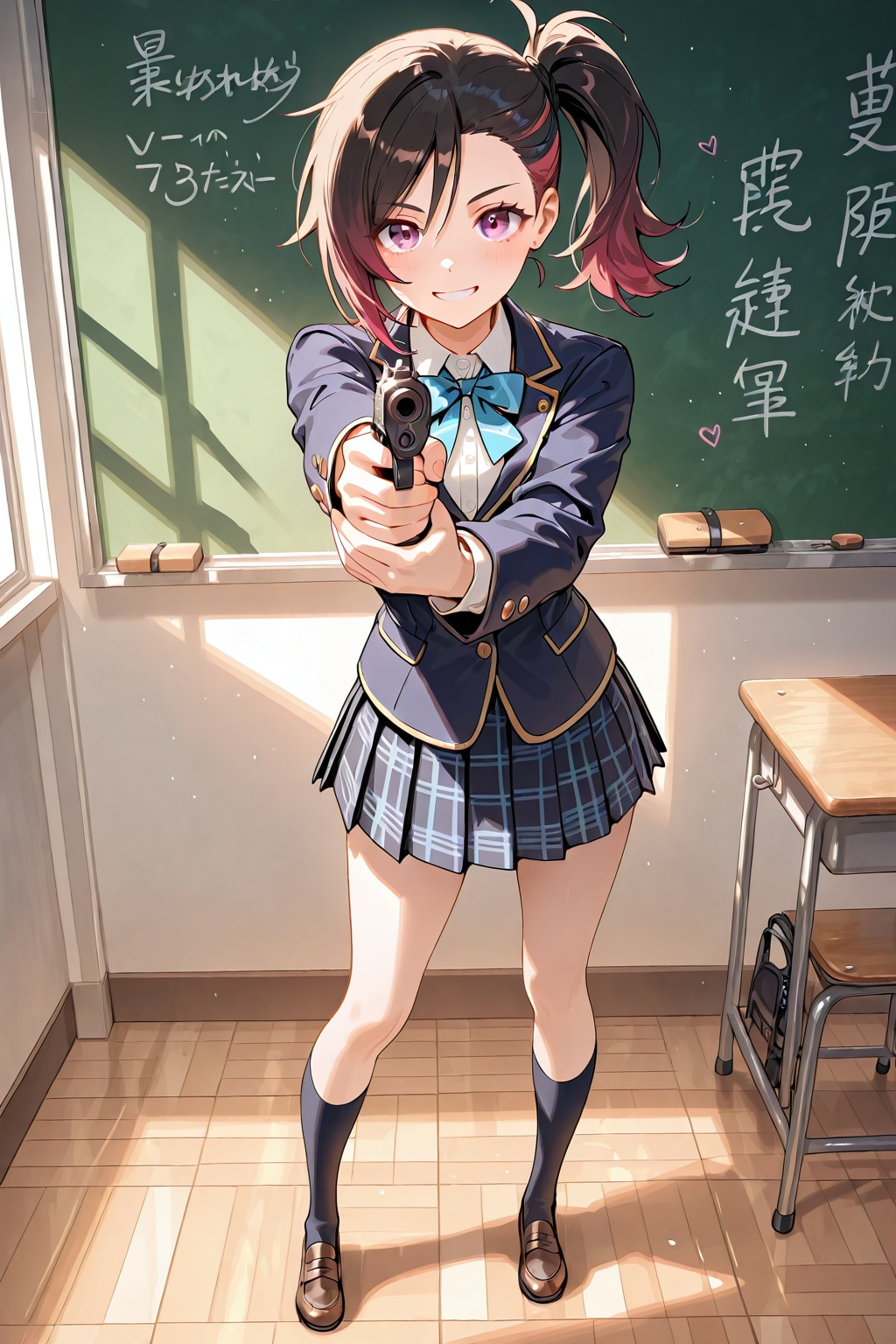 宿題をみせなさい。さもないと...。