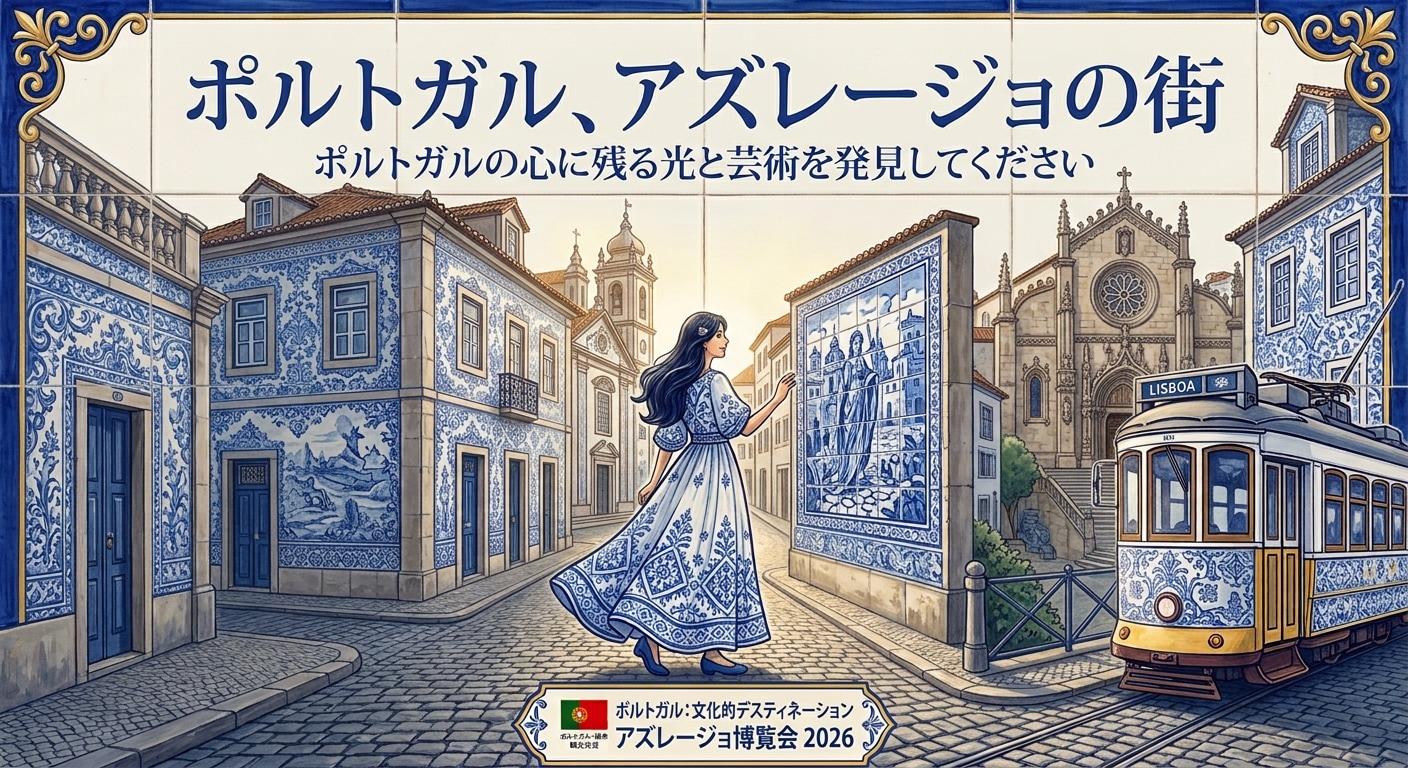 アズレージョに導かれるポルトガルの旅 | の人気AIイラスト・グラビア