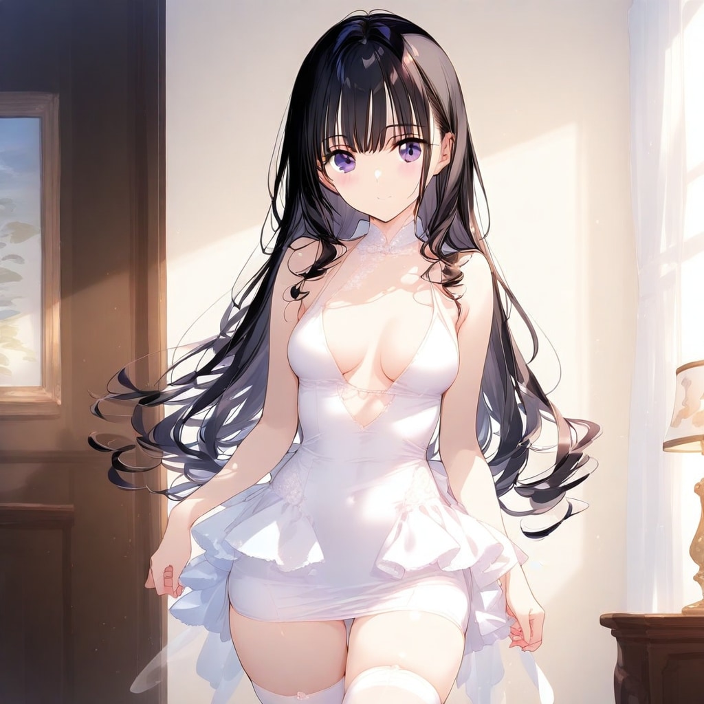 白ワンピ＆絶対領域（２）