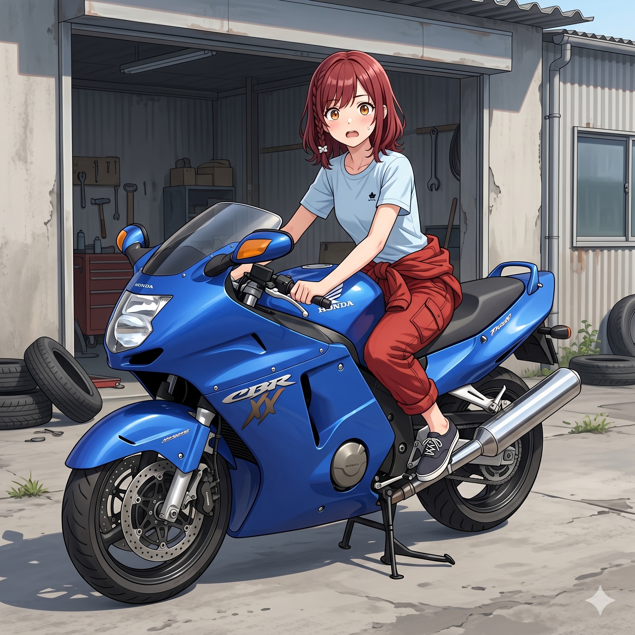 事実ベースで一番モテた乗り物（ホンダ・CBR1100XX） | の人気AIイラスト・グラビア