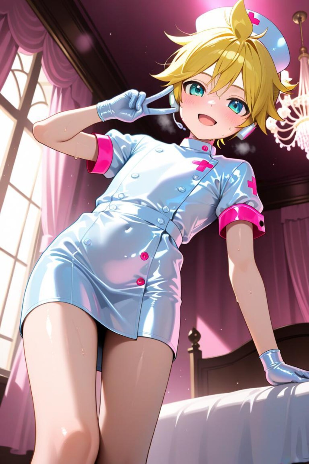 ボーカロイド　鏡音レン　ナース服