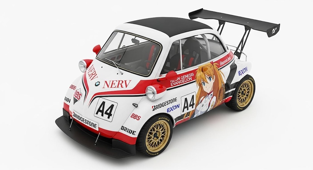イセッタ新世紀エヴァンゲリオン痛車レーシングカー