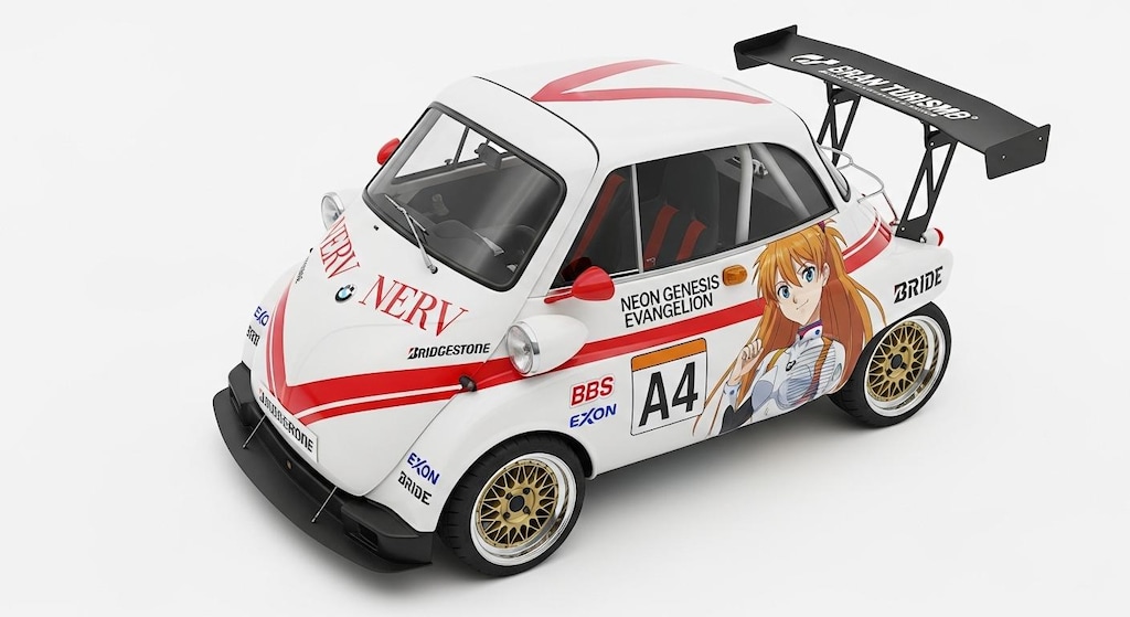 イセッタ新世紀エヴァンゲリオン痛車レーシングカー