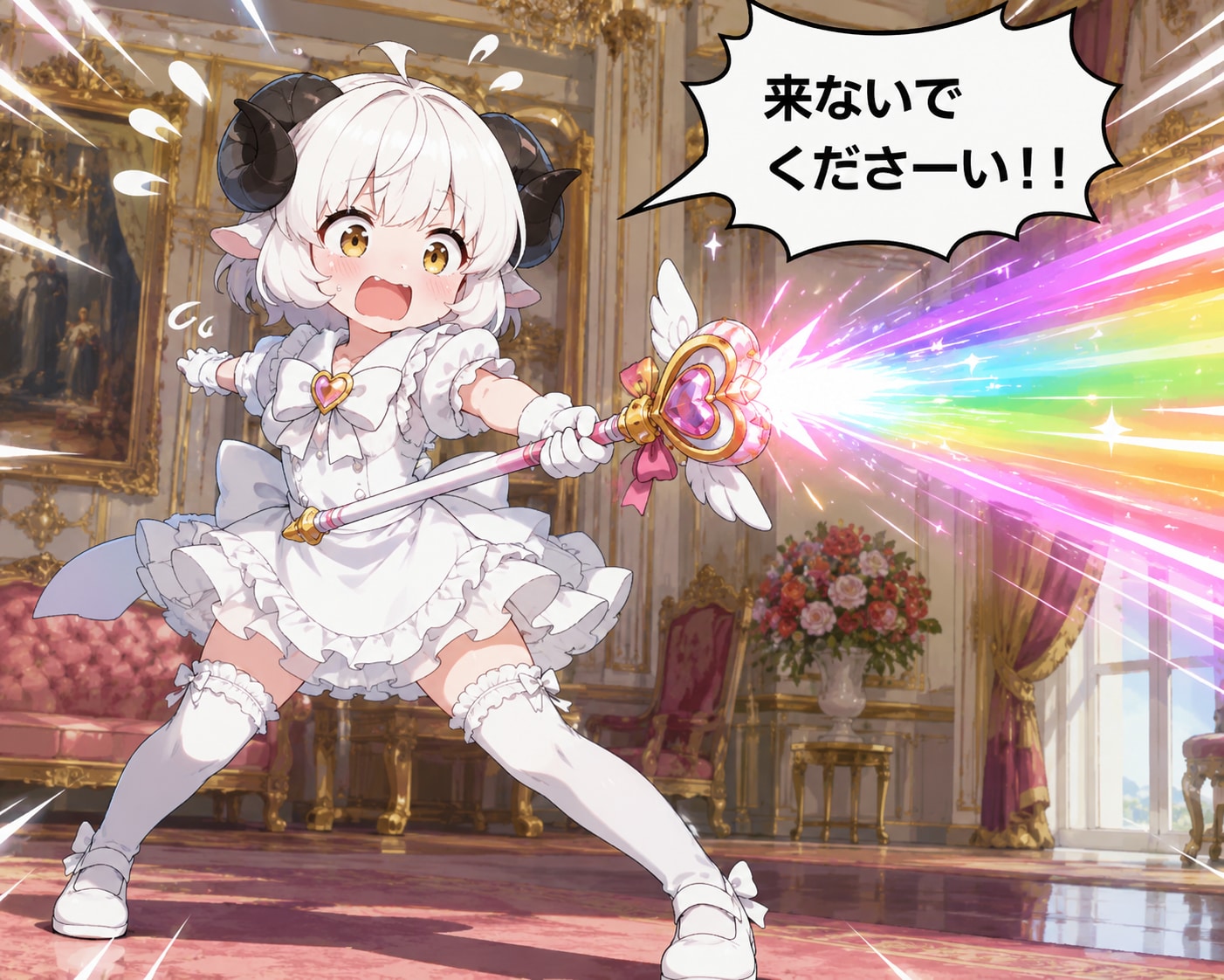 メイド魔法少女さんの攻撃！！ | の人気AIイラスト・グラビア