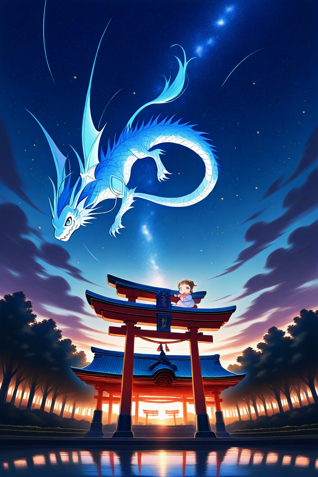 水神様とゆきめ | の人気AIイラスト・グラビア