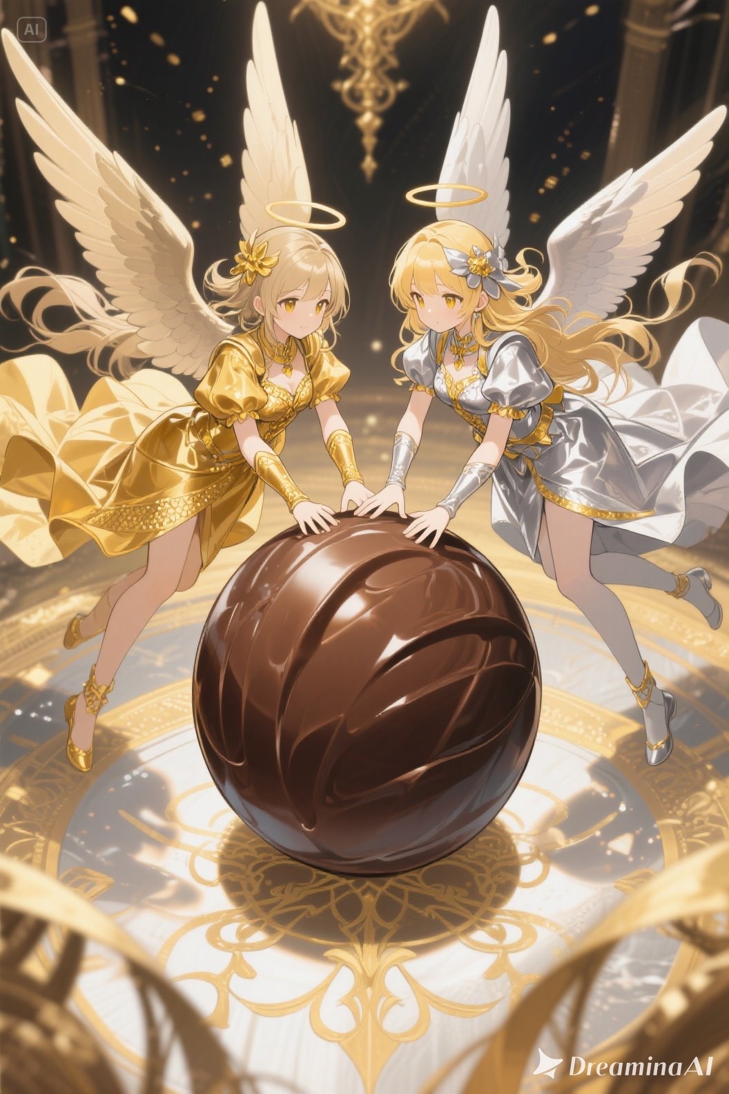 金と銀のエンゼル450 | の人気AIイラスト・グラビア