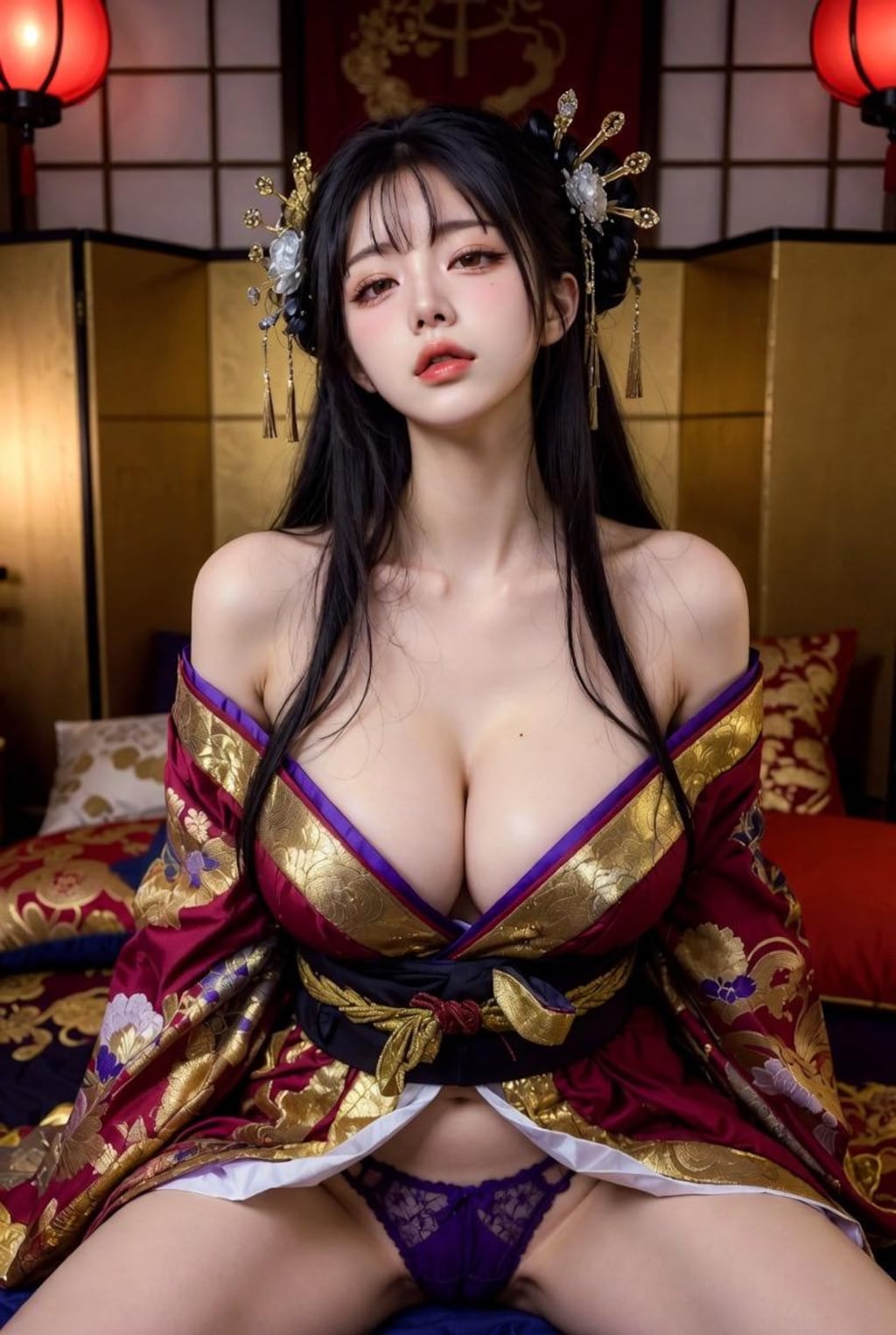 セクシーホクロの遊郭美人