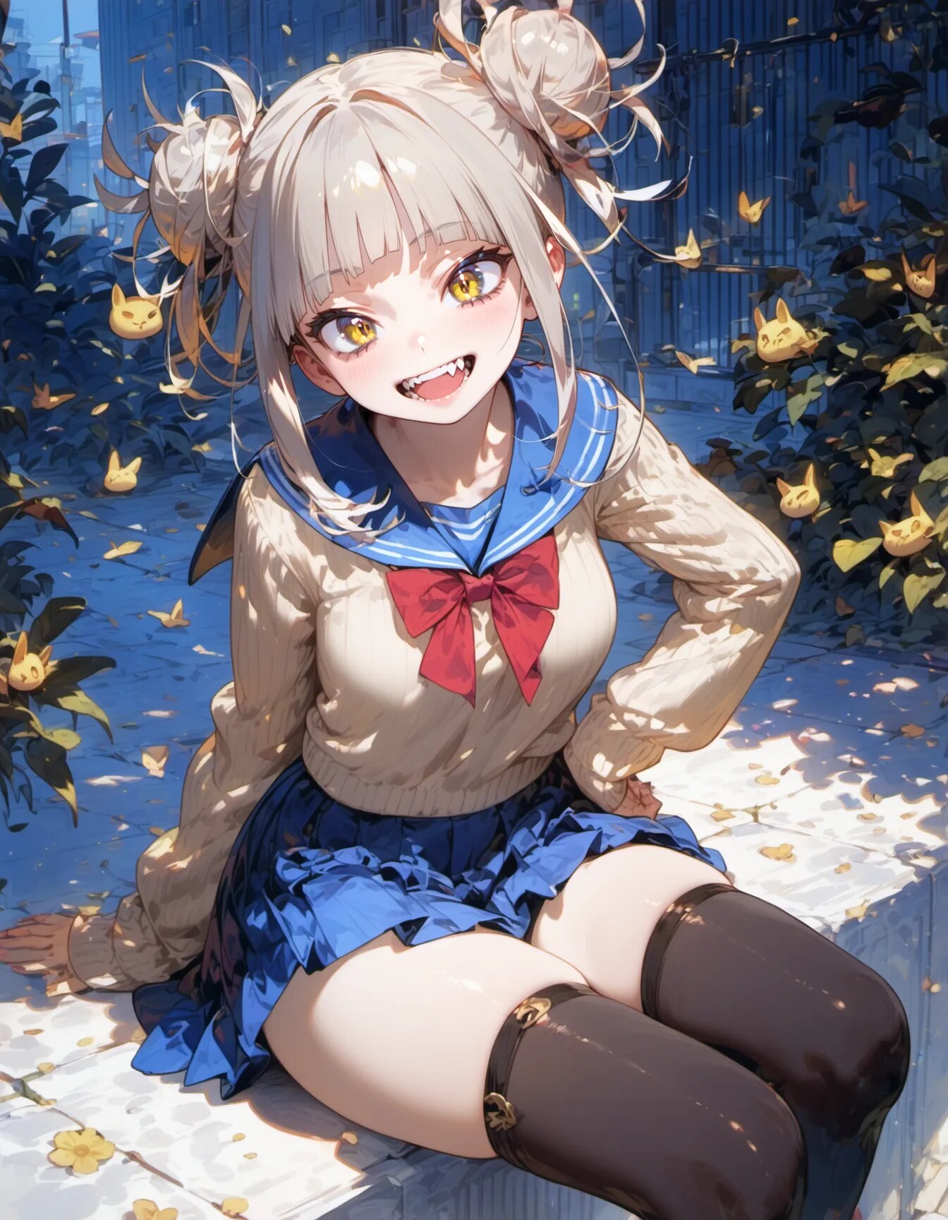 Mischievous Schoolgirl Grin | の人気AIイラスト・グラビア