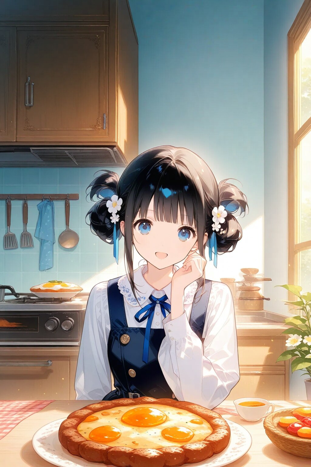 おだんごちゃん🍡✨と朝ごはん🍔🍳✨