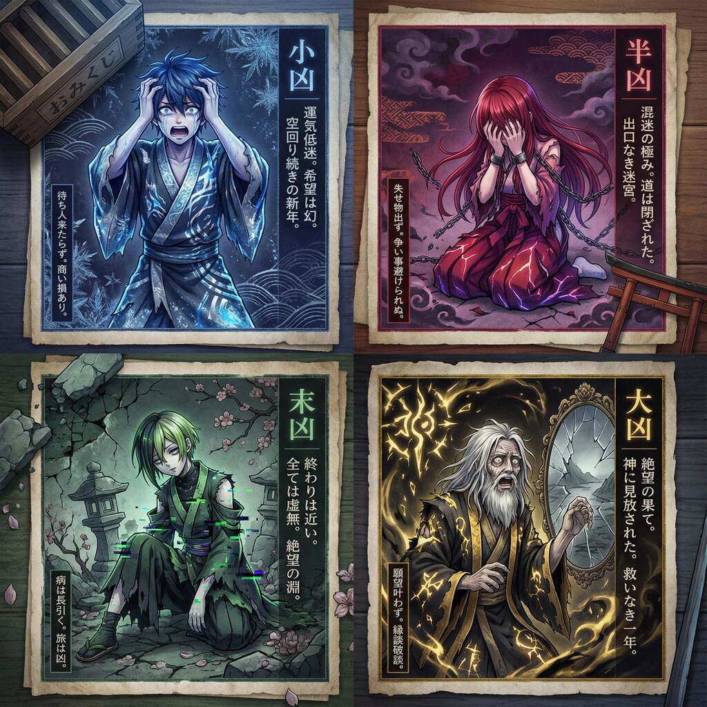 逃げ場のないおみくじ-凶詣の四重奏-