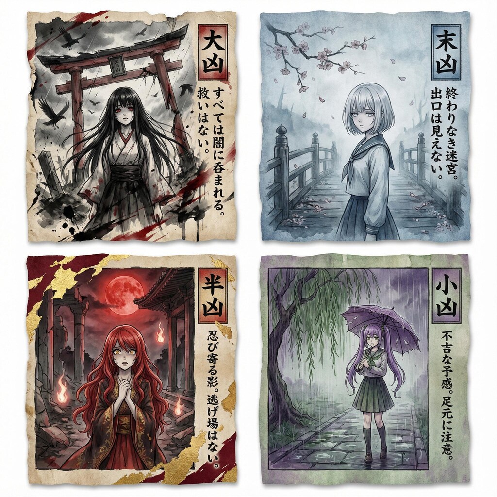 逃げ場のないおみくじ-凶詣の四重奏-