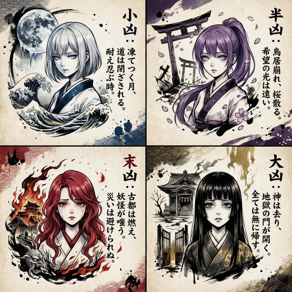 逃げ場のないおみくじ-凶詣の四重奏-