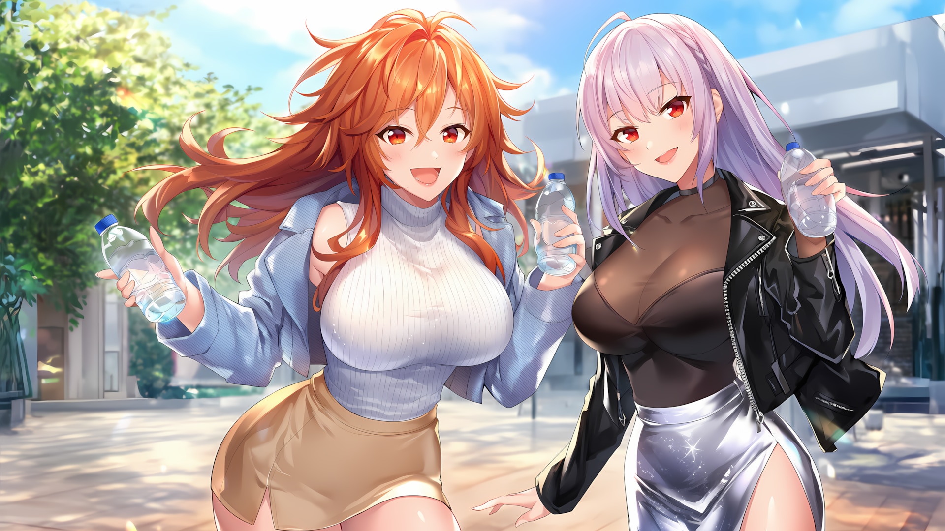 🧖‍♀️サウナの日は朝活から！✨ノノカ＆ミレナの休日ギャルコーデ | の人気AIイラスト・グラビア