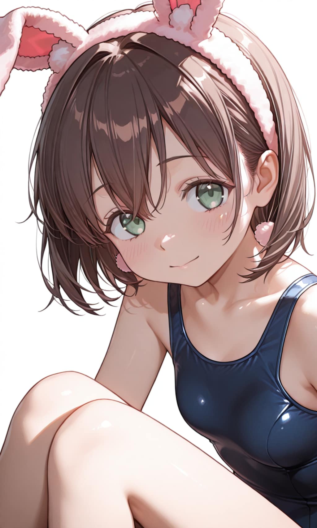 兎耳と紺碧の水衣