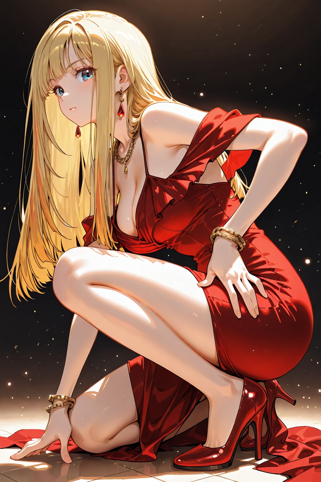 赤いドレス | の人気AIイラスト・グラビア