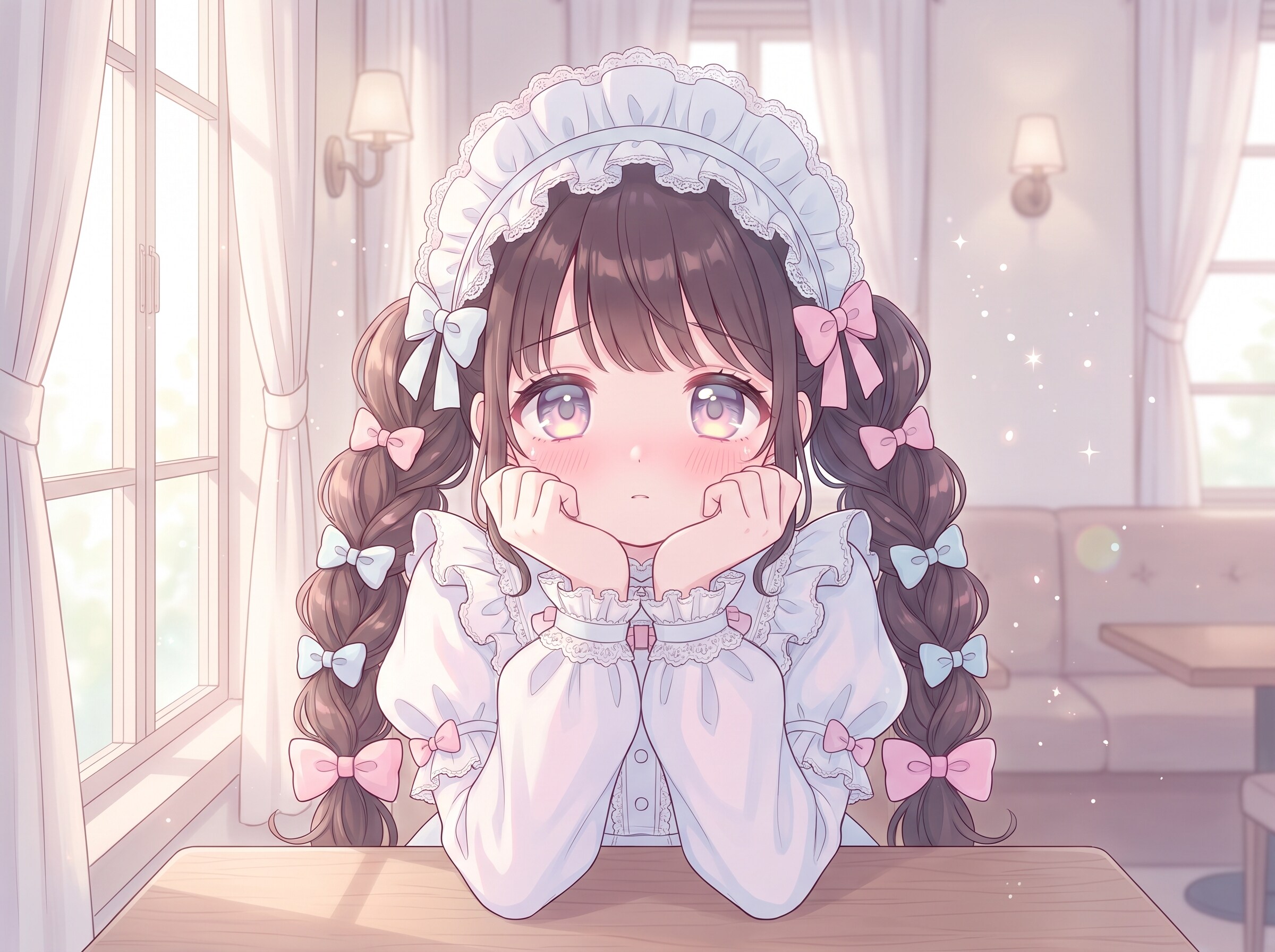 窓光揺蕩う綺飾乙女