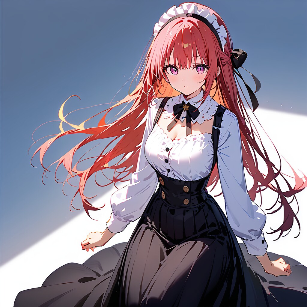 ロングスカートのメイドさん