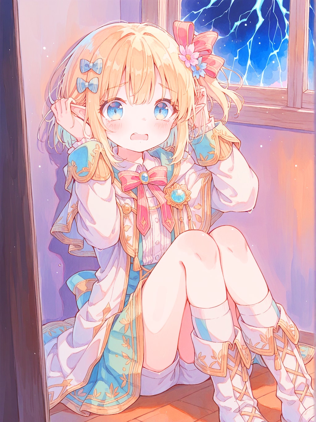 異世界から来たエルフさんは雷が怖いらしい