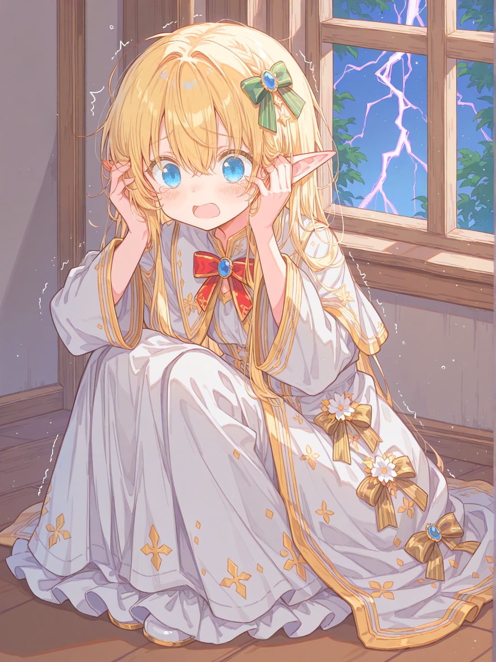 異世界から来たエルフさんは雷が怖いらしい