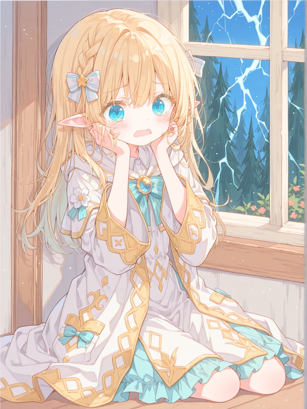 異世界から来たエルフさんは雷が怖いらしい