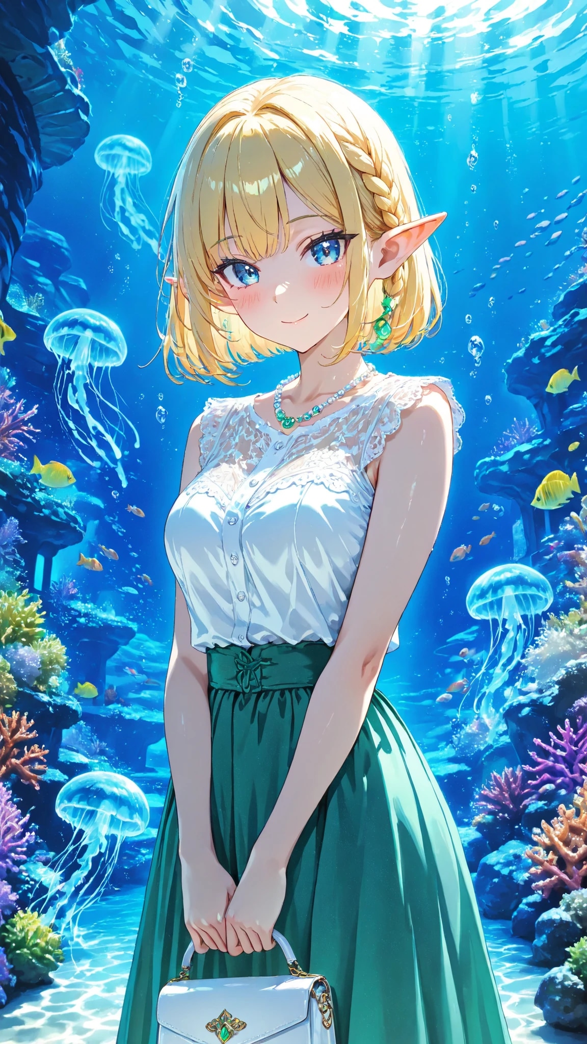 🧝‍♀️ 水族館｜清楚すぎてこっちが緊張するんですがそれは | の人気AIイラスト・グラビア