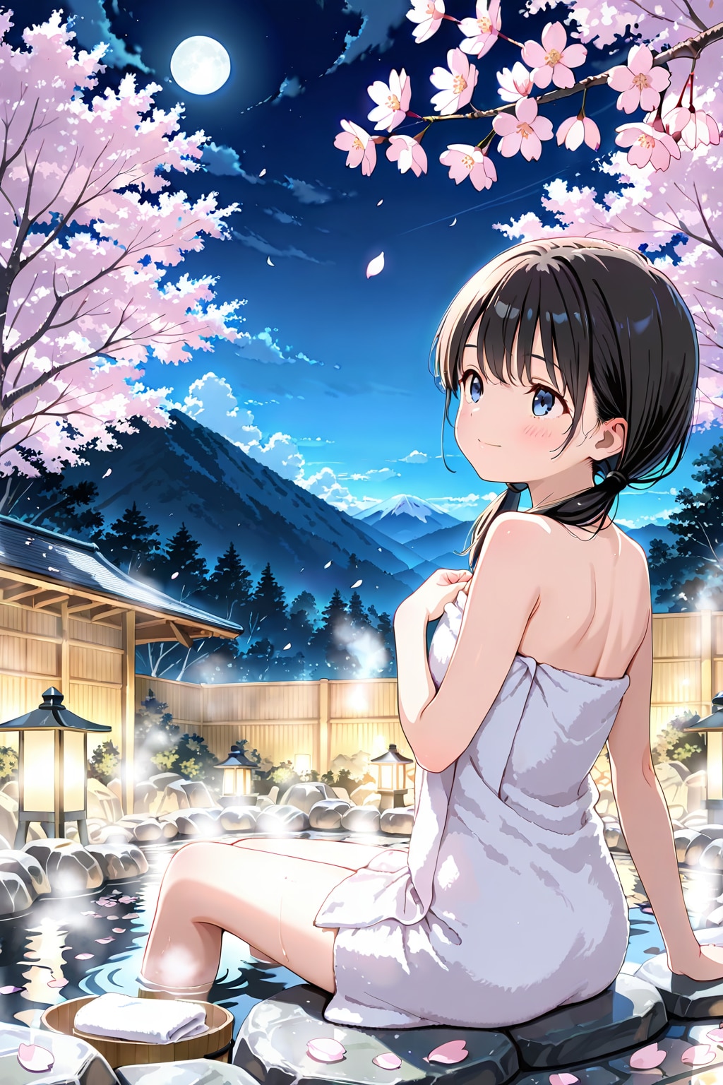 花見風呂(HARPY)(2) | の人気AIイラスト・グラビア