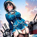 海の重巡洋艦コスプレ赤目人妻 3枚目