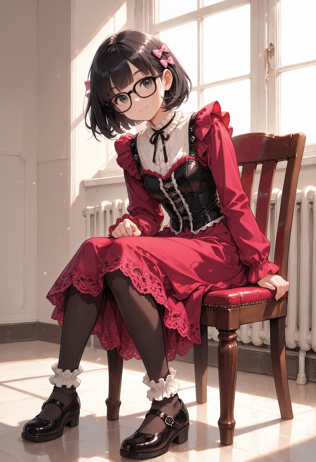 赤いドレス