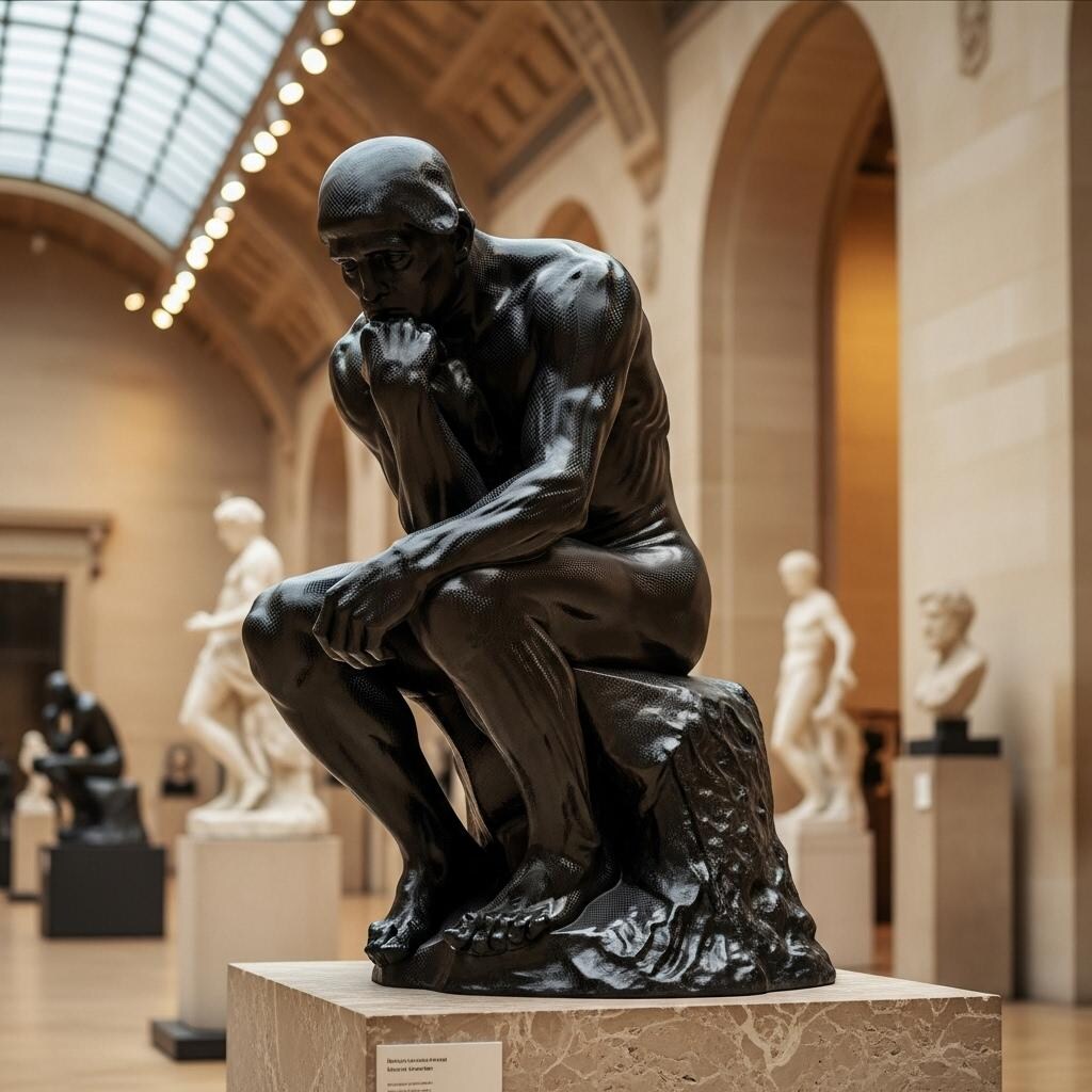 カーボンファイバーの彫刻