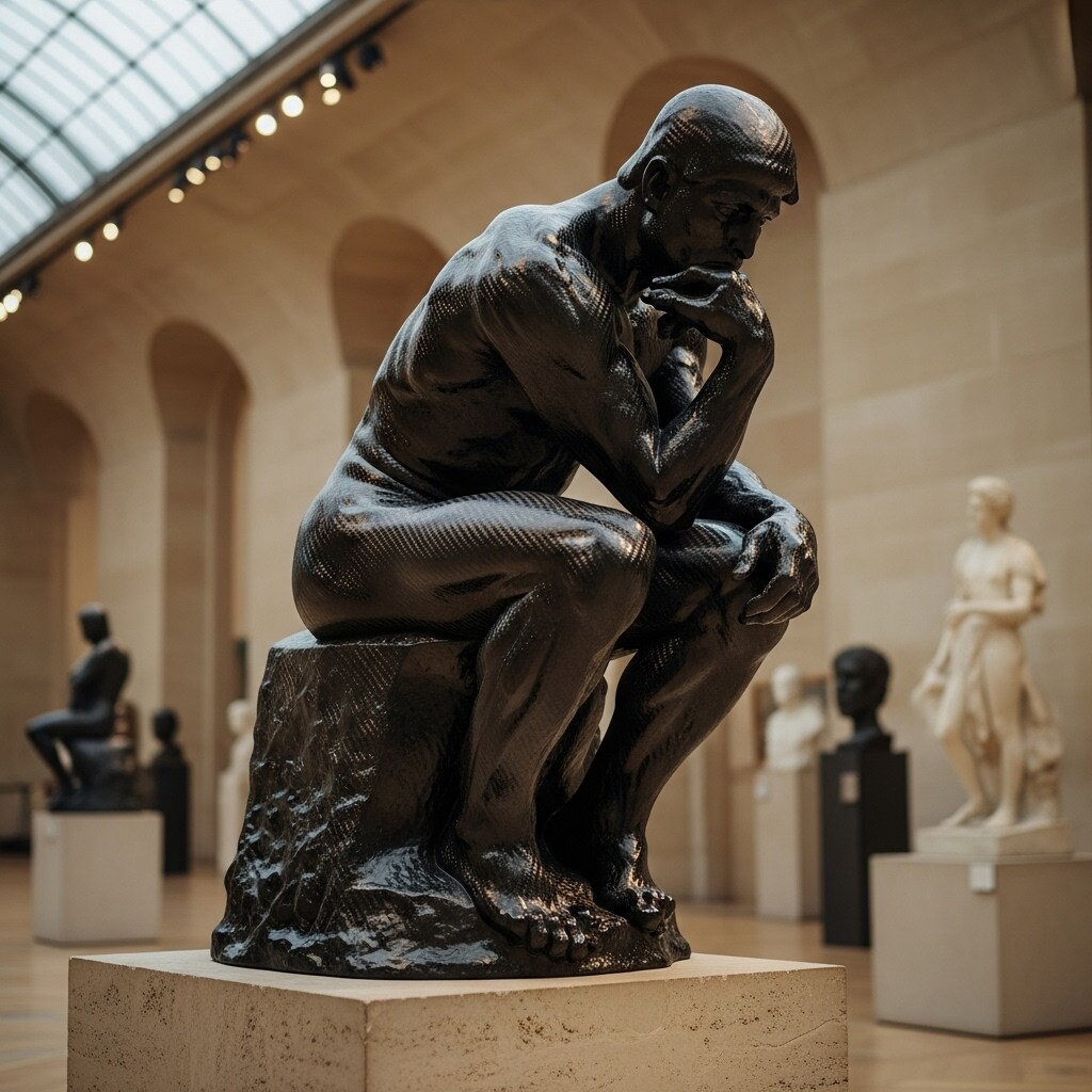 カーボンファイバーの彫刻