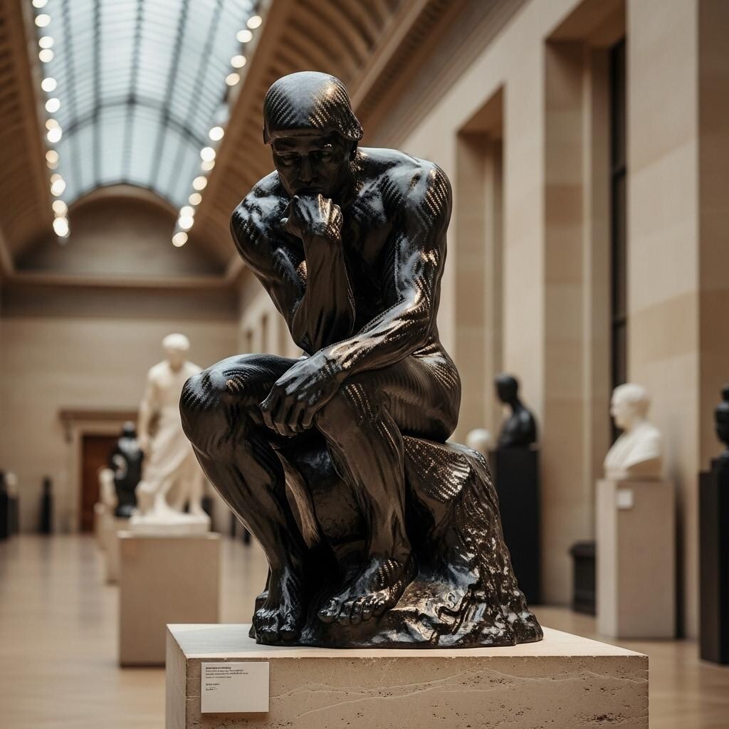 カーボンファイバーの彫刻