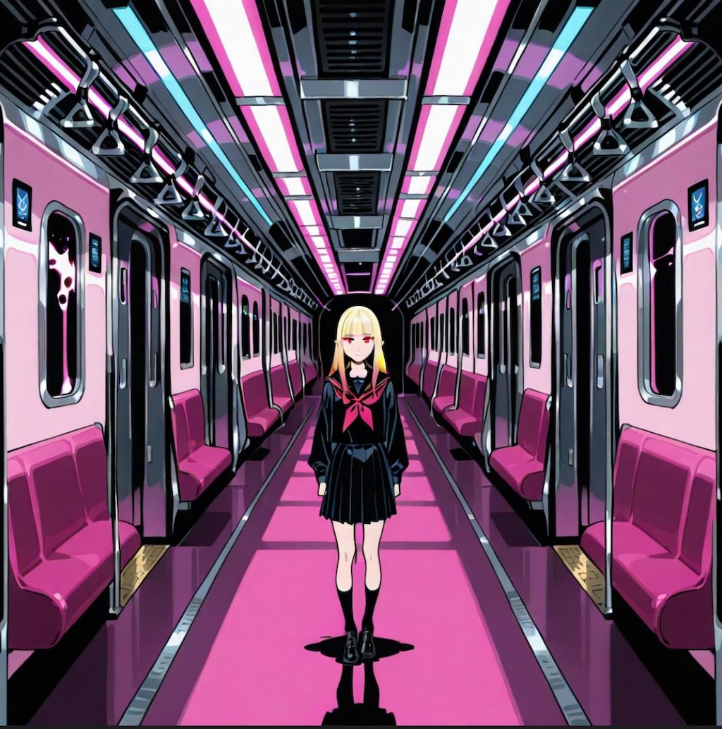 駅で迷っている女の子（再生成）