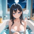 入浴中の葵さん(PixAI版) 3枚目