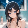 入浴中の葵さん(PixAI版) 2枚目