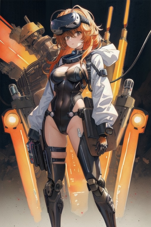 オレンジ髪アンドロイド