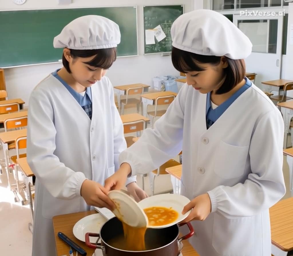 給食当番（養殖8）