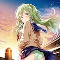 早苗ちゃんパンチラ 4枚目