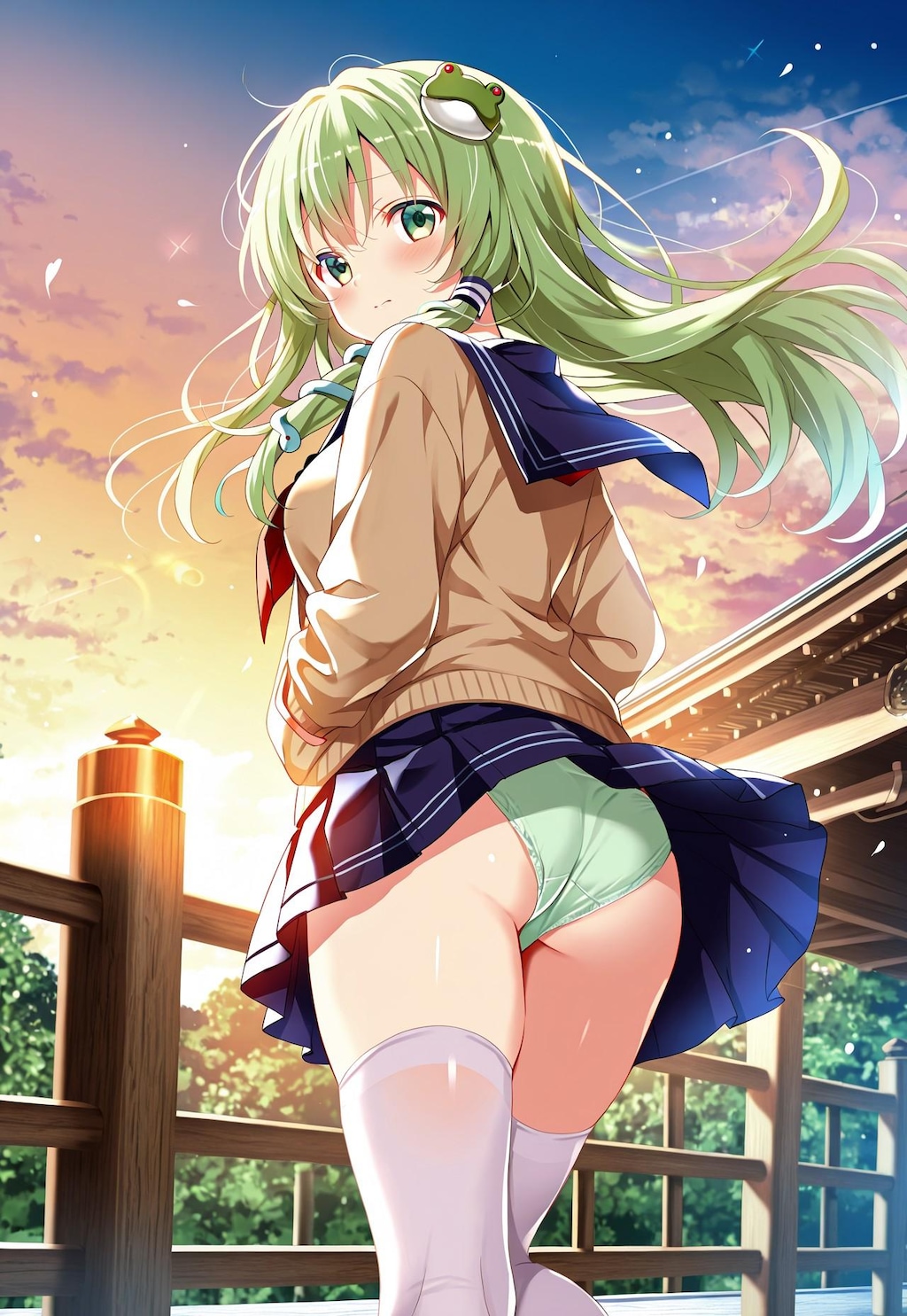 早苗ちゃんパンチラ
