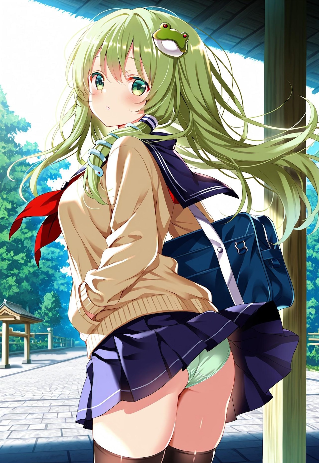 早苗ちゃんパンチラ