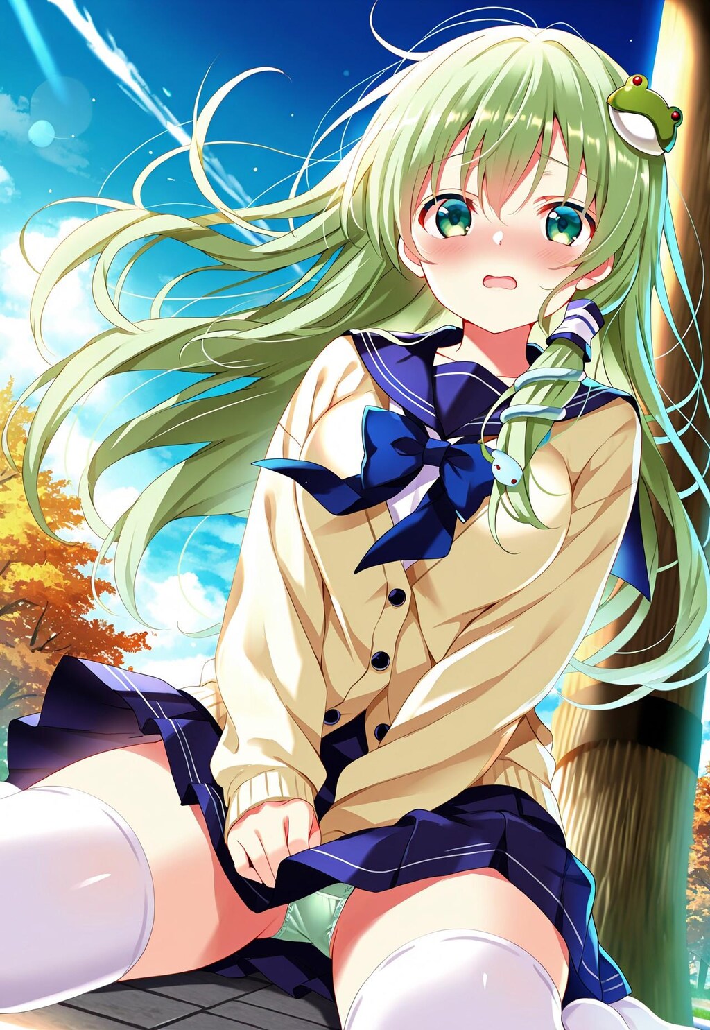 早苗ちゃんパンチラ