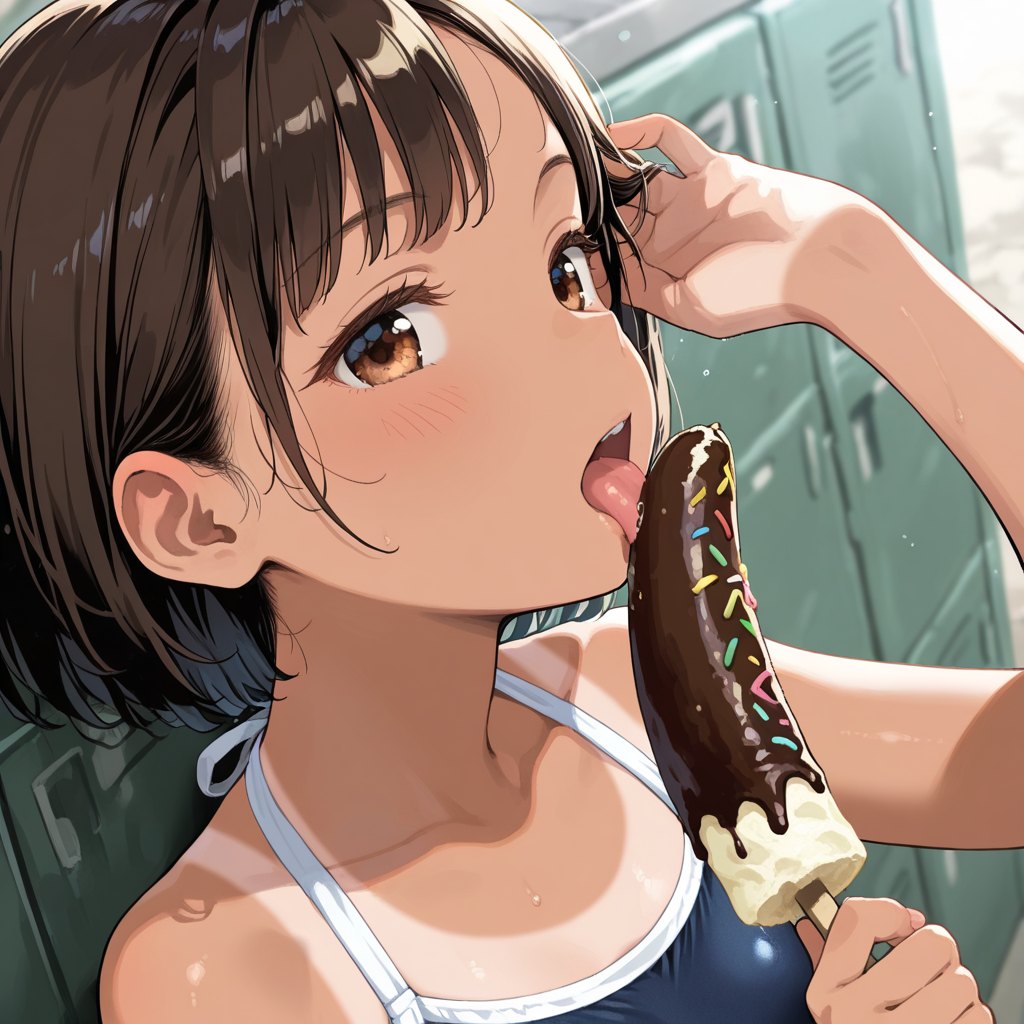 スク水とチョコバナナ
