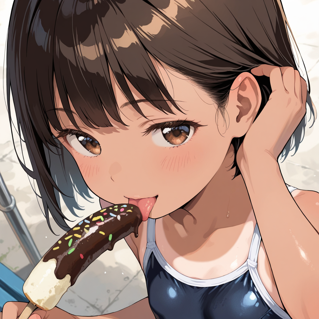 スク水とチョコバナナ