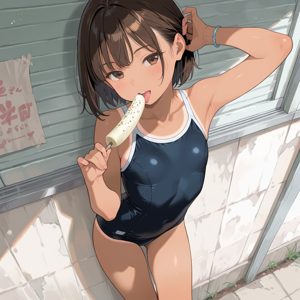 スク水とチョコバナナ