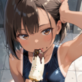 スク水とチョコバナナ 5枚目
