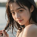 髪を洗う女性 2 6枚目