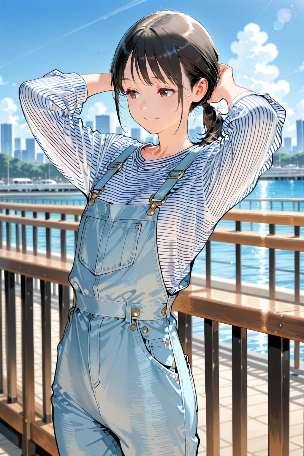 海辺は風があるので | の人気AIイラスト・グラビア