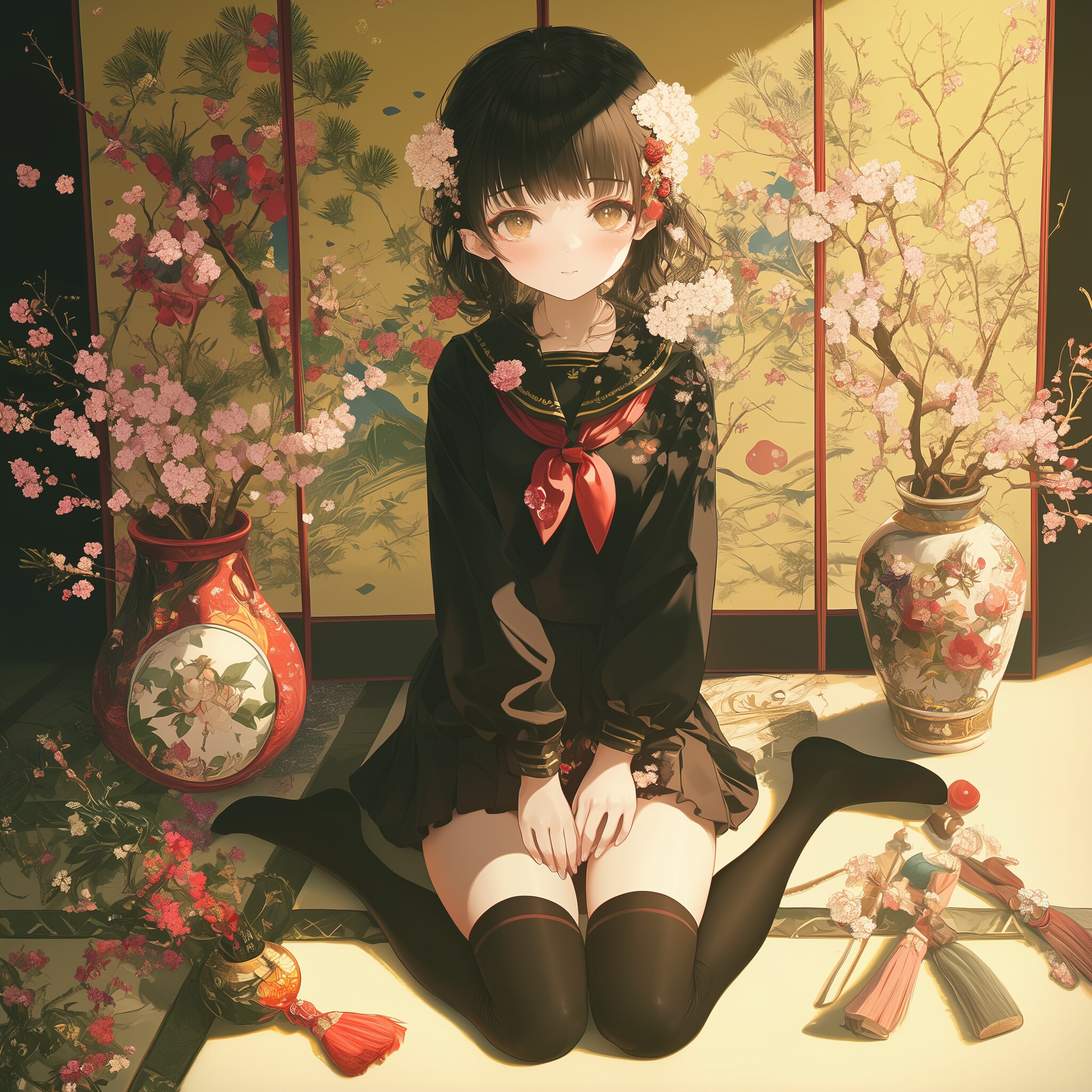花と少女