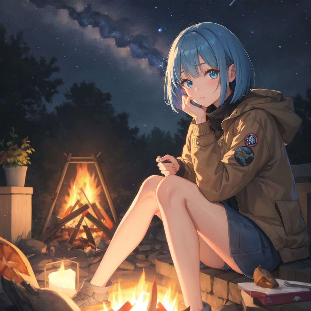 焚き火のあとのごほうび | の人気AIイラスト・グラビア