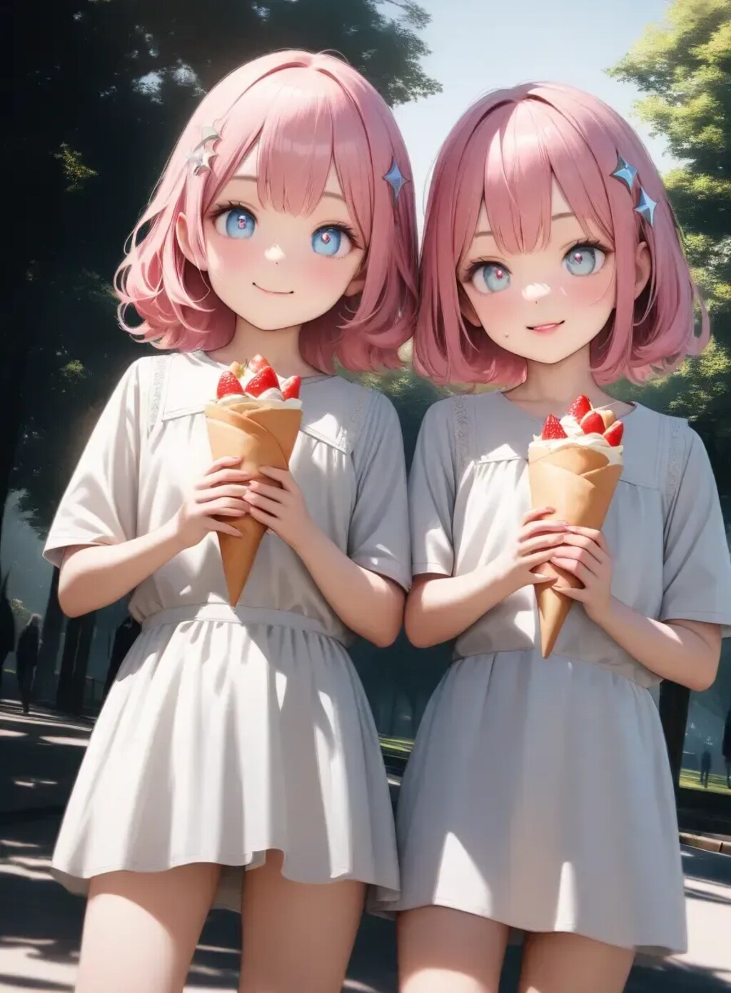 双子ちゃんクレープ2